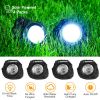 4Packs Solar Rock Lights Outdoor Solar Garden Lights IP44 Water-Resistant Stone Spotlight Lawn Landscape Lamps for Pathway Driveway Walkway