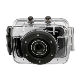 720p HD Sport Action Camera with 2" Touchscreen in Black