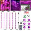 LED Plant Grow Light Strips Red Blue Spectrum Plant Growing Lamp Bar with 6 Strips 180 LEDs 9 Modes 2/4/8H Timer 100 Dimmable Levels 50 Speed Levels