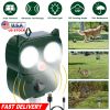 Solar Powered Ultrasonic Animal Repeller PIR Motion Sensor Rat Cat Dog Repellent Deterrent IP66 Waterproof Deer Raccoon Rabbit Squirrel Bird%st Repe
