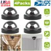 4Packs Fake Security Camera Dome Dummy Camera w/ Realistic Looking Flash LED Lights Simulated Surveillance Security for Home Shop Factory