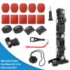 Motorcycle Helmet Chin Mount Kit Fit For GoPro Hero 6/5/4 Action Camera Mount Bracket Set w/ Safety Buckle Strap