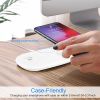2-in-1 10W Qi Wireless Charger Fast Charger Phone Smartwatch Charging Pad