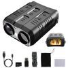 Night Vision Goggles 4K Full-Color BinocularspX¯om with 2624ft Viewing Range 3\'\' Screen 64G MMC Card WIFI APP Control Save Photo and Video for C
