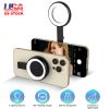 Magnetic Selfie Phone Light Portable Phone Fill Light LED Phone Ring Light with 6 Lighting Modes 180lip Sticky Metal Ring for Photography Video Con