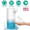 350ML/11.8OZ Automatic Foam Soap Dispenser Rechargeable Touchless Handsfree Dispenser 4 Level Adjustable Volume IPX5 Waterproof for Kitchen Bathroom