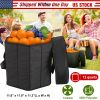 Collapsible Grocery Cooler Bag 3 Gallon Insulated Food Container Seat Combo for Camping Picnic Shopping