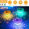 2Pcs Underwater Floating LED Light Colorful Fish Pattern 6 Lighting Modes Pool Lamp IP67 Waterproof Decorative Battery Powered Lights 80000Hrs Lifespa