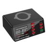 100W USB Charger Hub 8-Port USB Charging Station with LCD Display Wireless Charging Pad Wireless Fast Charger PD20W Port QC3.0 Port 6 USB Ports for IO