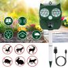 Solar Powered Ultrasonic Animal Repeller PIR Motion Sensor Rat Cat Dog Repellent Deterrent IP66 Waterproof Deer Raccoon Rabbit Squirrel Bird%st Repe