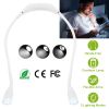 Neck Reading Light Rechargeable Book Bed Lamp w/ 3 Lighting Modes 2 Flexible Long Arms For Reading Knitting Camping Repairing