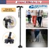 Foldable Canes Walking Cane w/LED Light Portable Walking Stick Adjustable Height Aluminum Walking Aid Stick for Men Women
