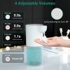 350ML/11.8OZ Automatic Foam Soap Dispenser Rechargeable Touchless Handsfree Dispenser 4 Level Adjustable Volume IPX5 Waterproof for Kitchen Bathroom