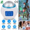 Kids Music Star Sky LED Projection Lamp Digital Alarm Clock Thermometer Calendar Lights