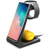 15W 3 in 1 Wireless Charger Dock Fast Charging Station Stand Holder Fit for iPhone 13/12/11/XS Apple Watch Series 7/6/5/4/3/2/1 AirPods 2 AirPods Pro