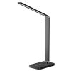 Foldable LED Desk Lamp with Wireless Charger USB Charging Port Dimmable Eye Caring Table Read Lamp with 5 Color Modes 3 Intensities