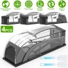 4Pcs Humane Live Mouse Trap Reusable Rat Rodent Trap Catch Release Cage with Top Handle Safe for Family Children Pets Easy Setup