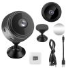Mini Cameraéreless Wifi IP Home Security Cam 1080P Full HD Surveillance Camera Nanny Cam w/ 32G MMC Card