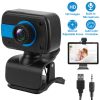 HD Webcam USB PC Computer Web Camera W/ Microphone Rotatable Clip for Desktop Laptop Live Broadcast Video Calling Conferencing Gaming