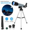 Refractive 90X Astronomical Monocular Telescope for Kids and Lunar Beginners for HD Viewing Space Star Moon Tripod 2 Eyepieces