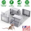 Automatic Continuous Rat Trap Single Door Mouse Cage Humane Live Animal Trap Cage Indoor Outdoor for Small Rodents Mice Voles