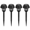 4 Pack Solar Powered Mosquito Zapper Outdoor Insect Killer Torch Waterproof Bug Zapper with UV Light White Light for Yard Garden Farm Patio