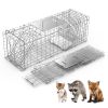 31x12x11eavy Duty Folding Live Animal Trap Cage Humane Easy To Catch And Release Trap For Stray Cats Raccoons Squirrel Skunk Groundhog Armadillo Ra
