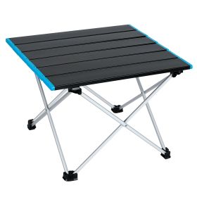 Folding Camping Table Aluminum Alloy Portable Desk Collapsible Outdoor Lightweight Picnic Table w/ Carry Bag For Camping Beach Backpacking Fishing Tra