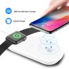 2-in-1 10W Qi Wireless Charger Fast Charger Phone Smartwatch Charging Pad