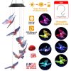 Solar LED Butterfly Wind Chimes Color Changing LED Butterfly String Light Patio Garden Decor