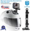 Motorcycle Helmet Chin Mount Kit Fit For GoPro Hero 6/5/4 Action Camera Mount Bracket Set w/ Safety Buckle Strap