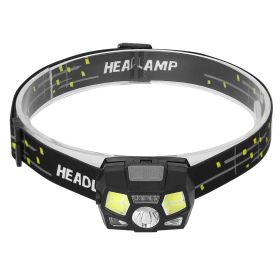 50000LM Rechargeable Motion Sensor Headlamps IPX6 Waterproof Rotatable Fishing Headlights w/ 6 Working Modes