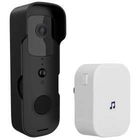 Wireless Smart Wi-Fi Video Doorbell Security Phone Doorbell Intercom Camera Two Way Audio Night Vision 1080P Motion Detection Battery Operated