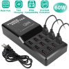 Multi 12 Port USB Charging Station Hub 60W Desktop USB Hub Multiple USB Charger Fast Charge For iPod iPhone 3.74ft Power Cord