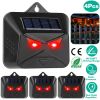 4Pcs Solar Predator Control Light Coyote Deterrent Deer Bird Repeller Lamp Animal Repellent for Garden Farm