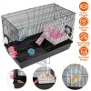 2-Tier Hamster Cage Small Animal Critter House Habitat Cage Hamster Playpen for Pet Rat Mice Hamster