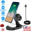 4 In 1 Magnetic Wireless Charging Station Dock Charger 15W Foldable Fast Charging Stand Fit for iPhone 13 12 Pro Pro Max Mini iWatch 7 6 5 4 3 2 1 Air