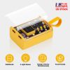 20000mAh Transparent Power Bank Portable Mini Phone Charger External Battery Pack with 3 Inbuilt Cables 4 Light Modes Digital Display Handle