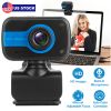 HD Webcam USB PC Computer Web Camera W/ Microphone Rotatable Clip for Desktop Laptop Live Broadcast Video Calling Conferencing Gaming