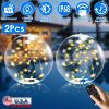 2Pcs Floating Pool Lights 14in Solar Powered Pool Balls IP68 Waterproof Inflatable/ol Decoration Lights with Remote Control 3 Light Modes Timer Adju