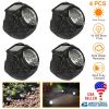 4Packs Solar Rock Lights Outdoor Solar Garden Lights IP44 Water-Resistant Stone Spotlight Lawn Landscape Lamps for Pathway Driveway Walkway