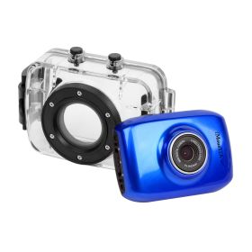 720p HD Sport Action Camera with 2" Touchscreen in Blue