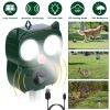Solar Powered Ultrasonic Animal Repeller PIR Motion Sensor Rat Cat Dog Repellent Deterrent IP66 Waterproof Deer Raccoon Rabbit Squirrel Bird%st Repe