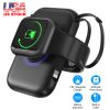 3 in 1 Wireless Charger Portable Magnetic Power Bank with Built-in Cable External Battery Pack Compatible with Apple Watch 8/7/6/SE/5/4/3/2/1 iPhone 1