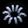 10Pcs LED Strip Light Clips Plastic Fasteners Mounting Brackets Transparent Fixing Holder for 13mm Wide Waterproof Strip Light