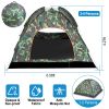 3/4 Person Instant Pop Up Dome Tent Waterproof Camping Tent w/Mosquito Net Doors Bags