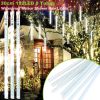 LED Meteor Shower Rain Light 30cm 192LED Falling Rain Drop String Light Waterproof Xmas Decor Outdoor