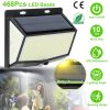 Solar Powered Wall Lights Outdoor IP65 Waterproof 468Pcs LED Beads Solar Lamps Motion Sensor Garage Lights For Garden Front Door Porch w/ 270ightin