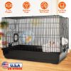 2-Tier Hamster Cage Small Animal Critter House Habitat Cage Hamster Playpen for Pet Rat Mice Hamster