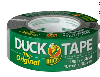 The Original Duck Tape Brand Duct Tape, 1.88 in. x 55 yd., Silver